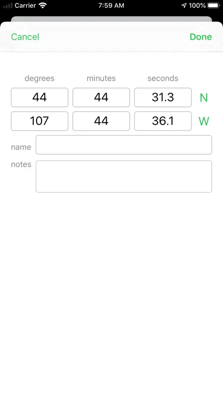 Coordinates screenshot 5 of 6
