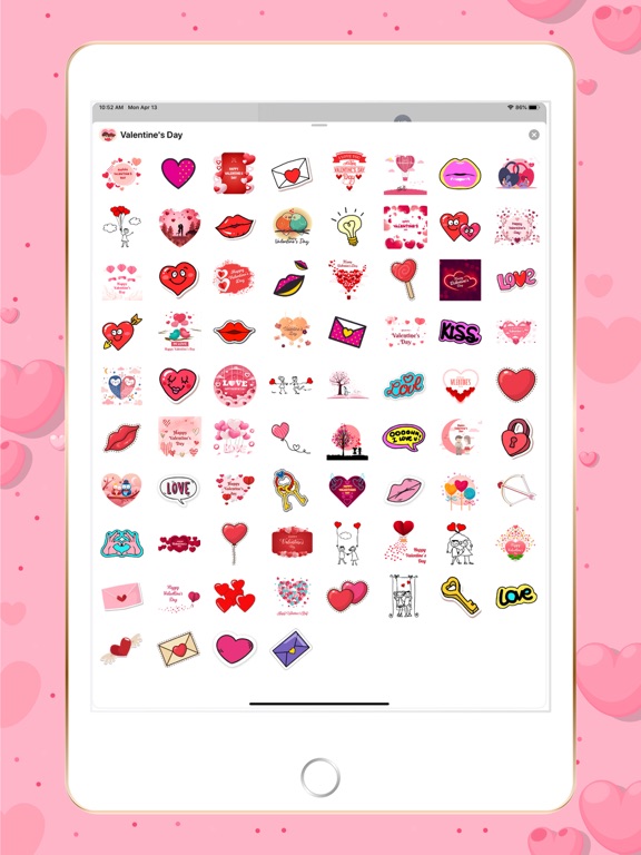 Screenshot #5 pour Cute Valentine's Day Stickers!