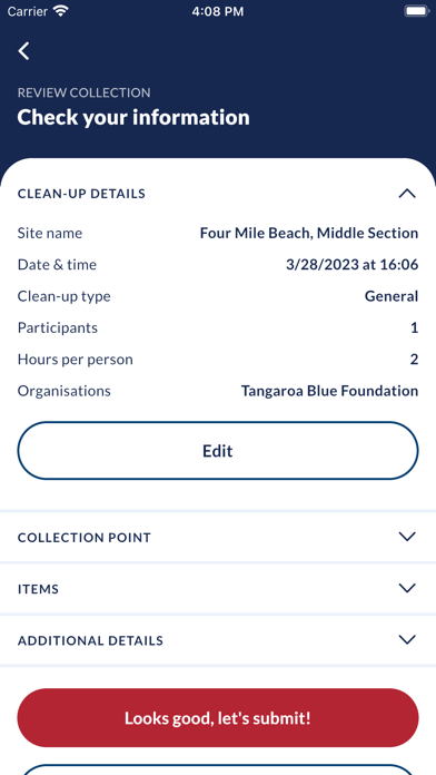 AMDI Data Collection Screenshot