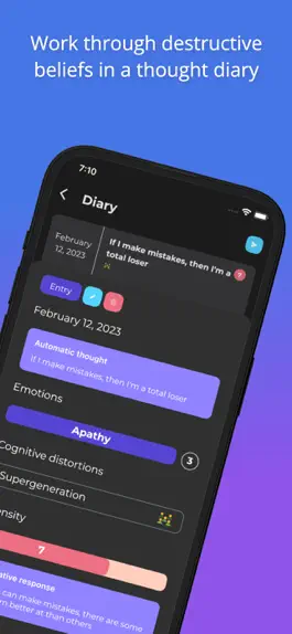 Game screenshot MindHealth: CBT Thought Diary hack