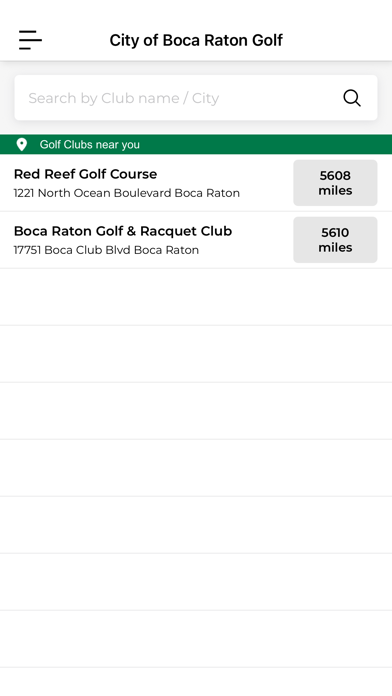 City of Boca Raton Golf Screenshot