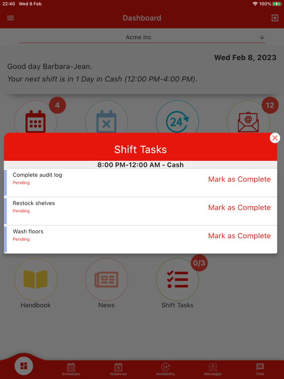 App screenshot