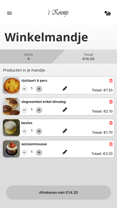 Bakkerij t Korentje Screenshot
