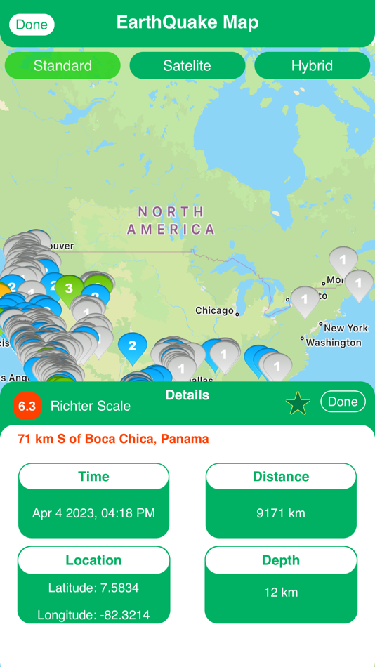 #2. EarthQuake Map (iOS) 由: Illés László