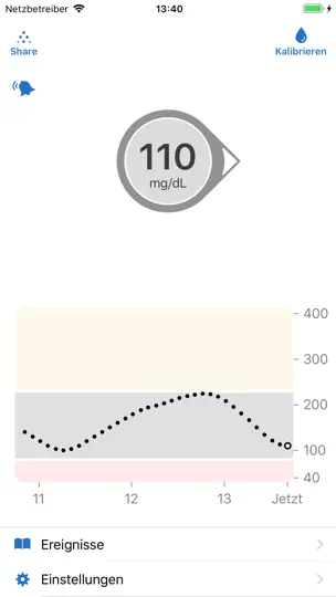 Screenshot von Dexcom G6 Mg/dL DXCM3 auf dem iPhone 1
