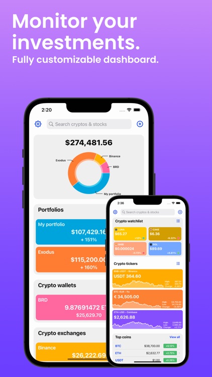 Bitfolio - Investment Tracker screenshot-0