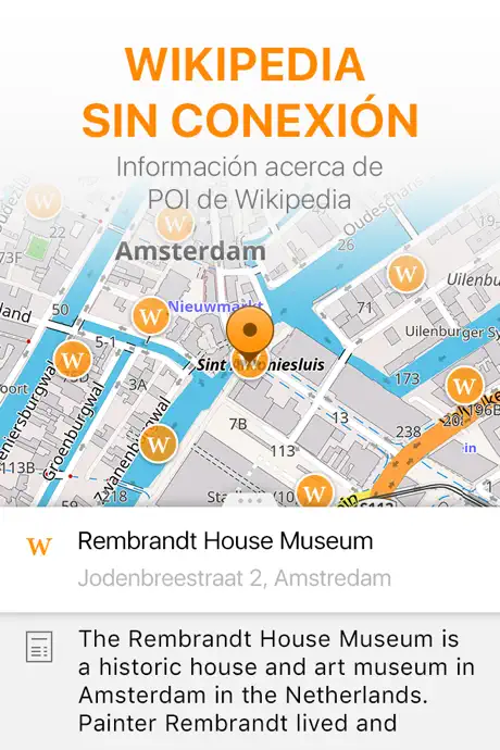 OsmAnd Mapas, GPS sin conexión