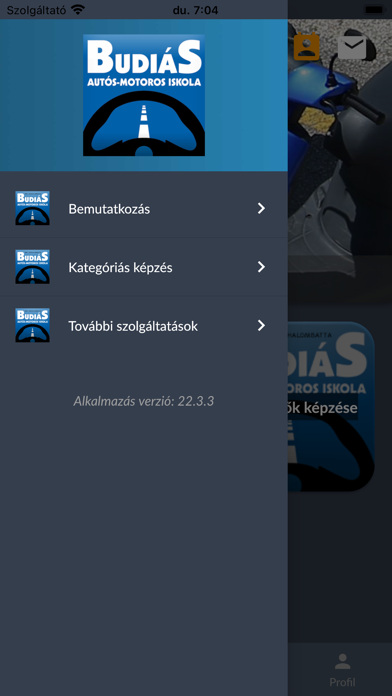 Budiás Autósiskola Screenshot