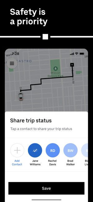 ‎Uber - Request a ride Screenshot