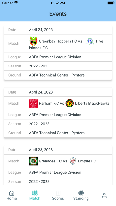ABFA Football Screenshot