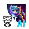 Scribble Doodle AI to image icon