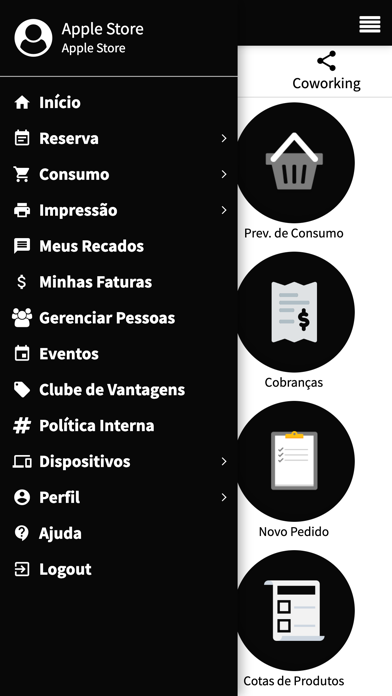 XYZ Coworking Screenshot