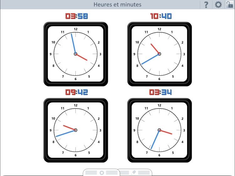 Outil Heures et minutes
