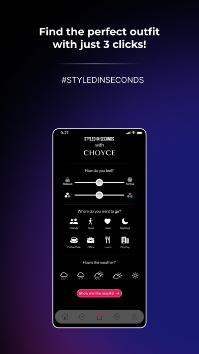 CHOYCE - Styled in Seconds Screenshot