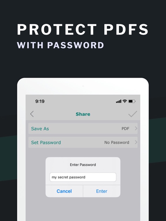 Scanner - convert photo to pdf iPad screenshot 7 - Productivity app