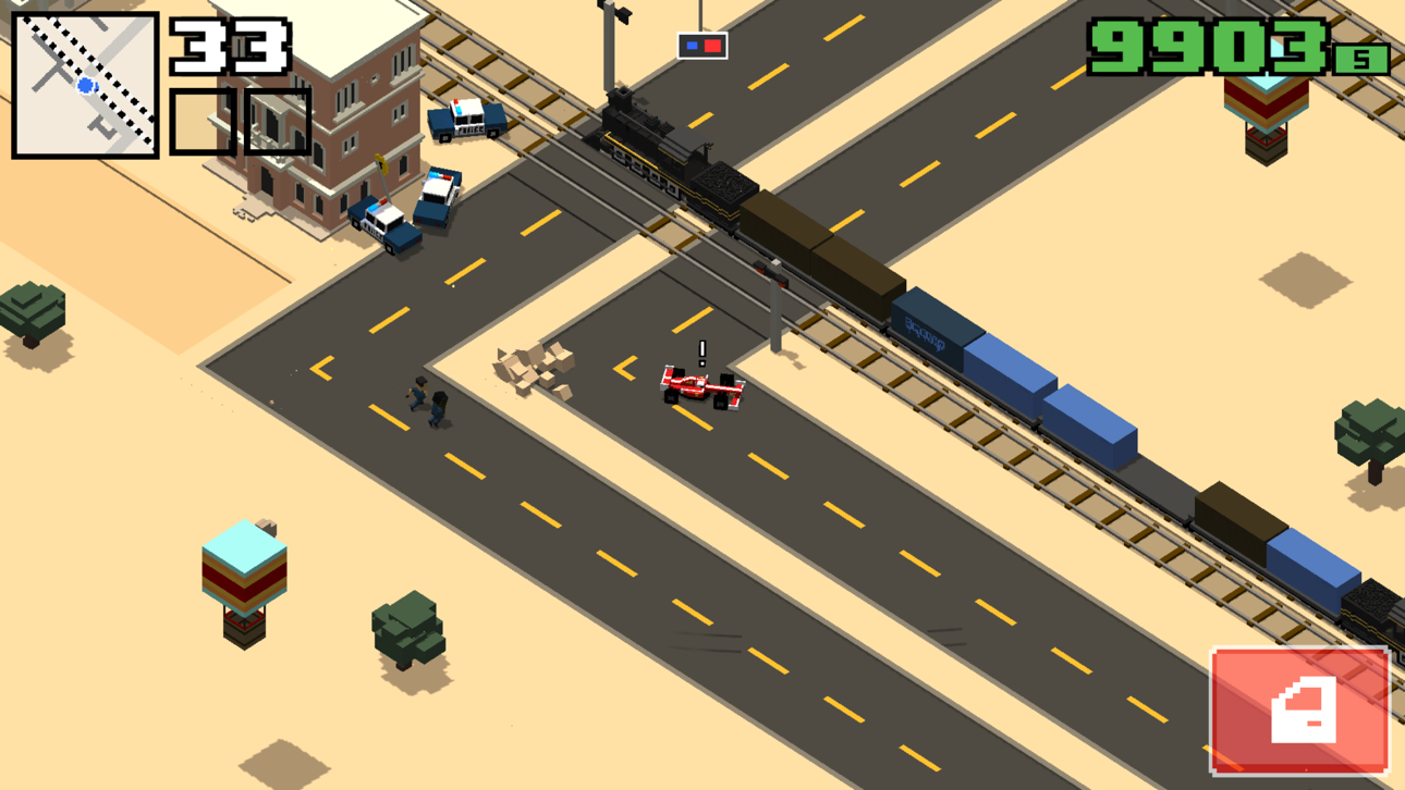 Smashy Road: Wanted 2 iOS Mod IPA screenshot 1 - iOS game interface