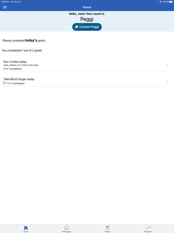 Get MyHealthCoach iPad screenshot 1 - Health & Fitness app
