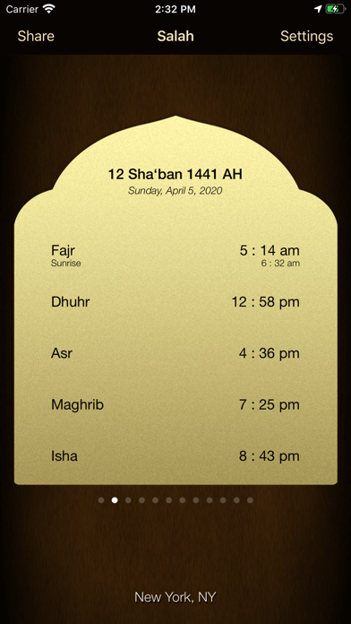 iSalam: Salah Times Screenshot