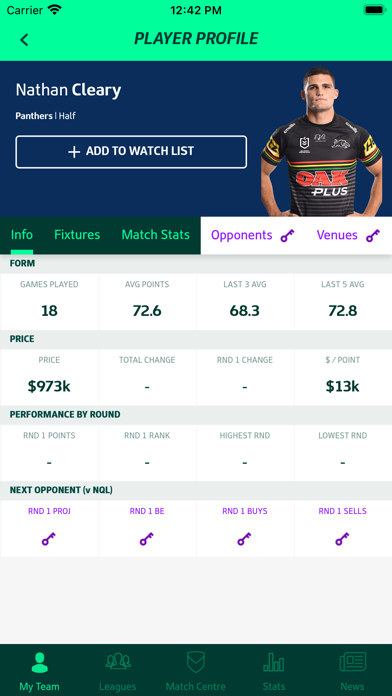 NRL Fantasy Screenshot