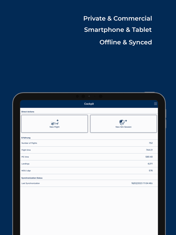 Screenshot #4 pour capzlog.aero pilot logbook