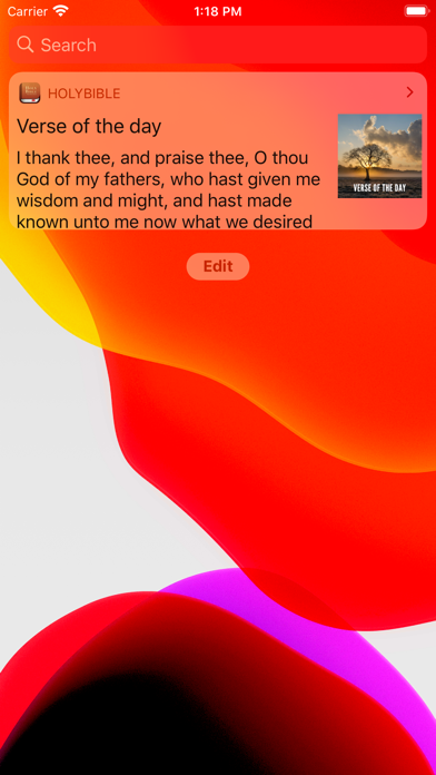 K.J.V. Holy Bible Screenshot