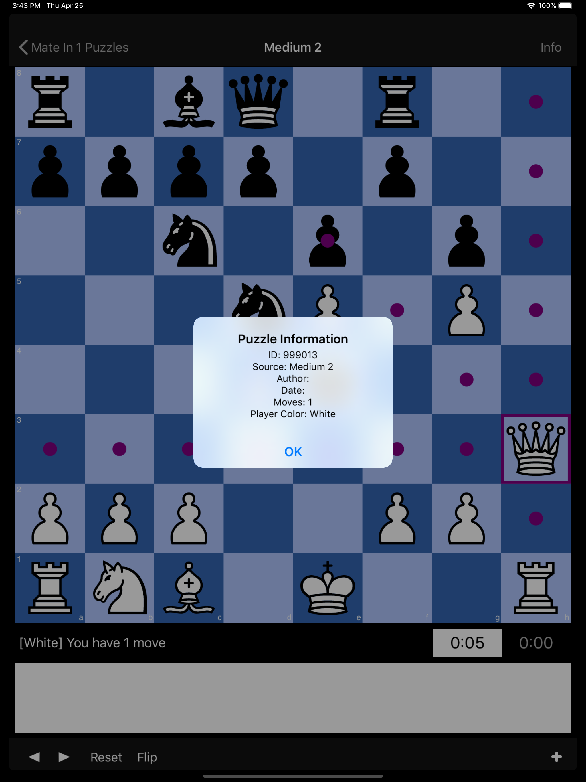 Mate in 1 Chess Puzzles