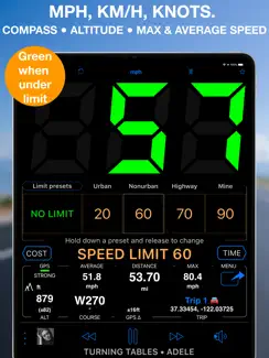 Speedometer 55 GPS Speed & HUD iPad image 1