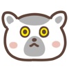 cute lemur sticker icon