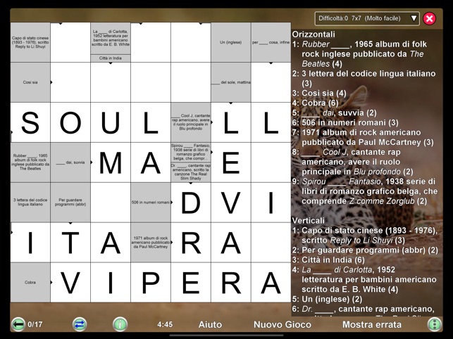Giochi Cruciverba e parole crociate per iPhone e Android 