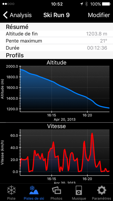 Screenshot #3 pour Ski Tracks