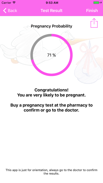 Screenshot #3 pour Test de grossesse en ligne