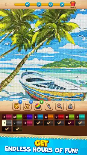 Cross-Stitch: Coloring Book screenshot 3