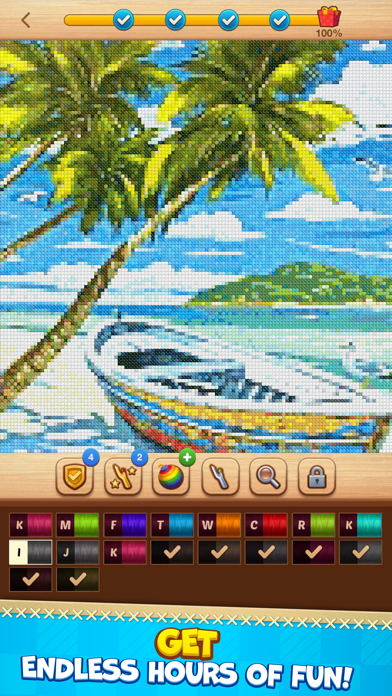 Screenshot #3 pour Cross-Stitch: Coloring Book