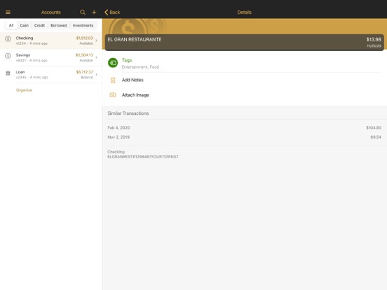 CSB KS iPad screenshot 3 - Finance app