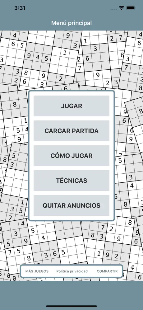 Sudoku classic.