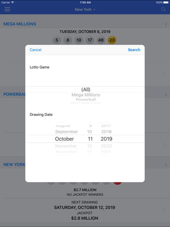 Lotto Results - Lottery in US iPad screenshot 6 - News app