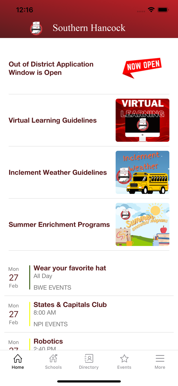 Southern Hancock Schools