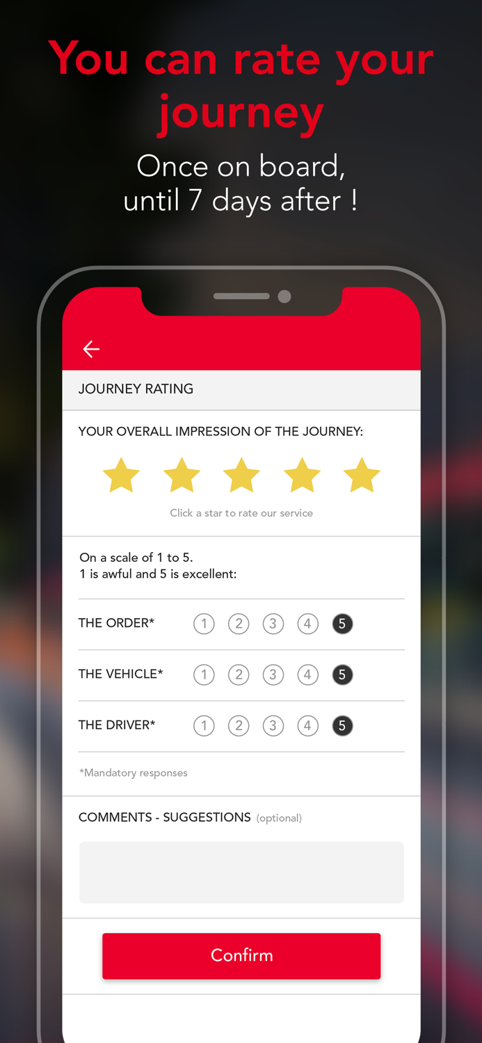 G7 Abonné - Commande de taxi