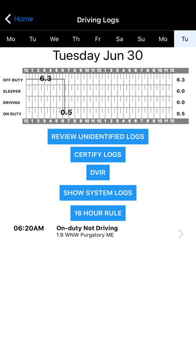 TruckingOffice ELD Screenshot