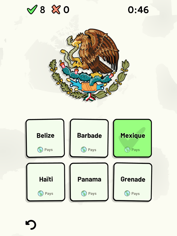 Screenshot #5 pour Pays d'Amérique du Nord - Quiz
