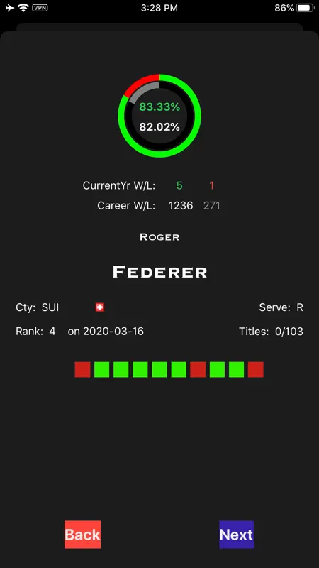 tennisdata screenshot 1 of 5