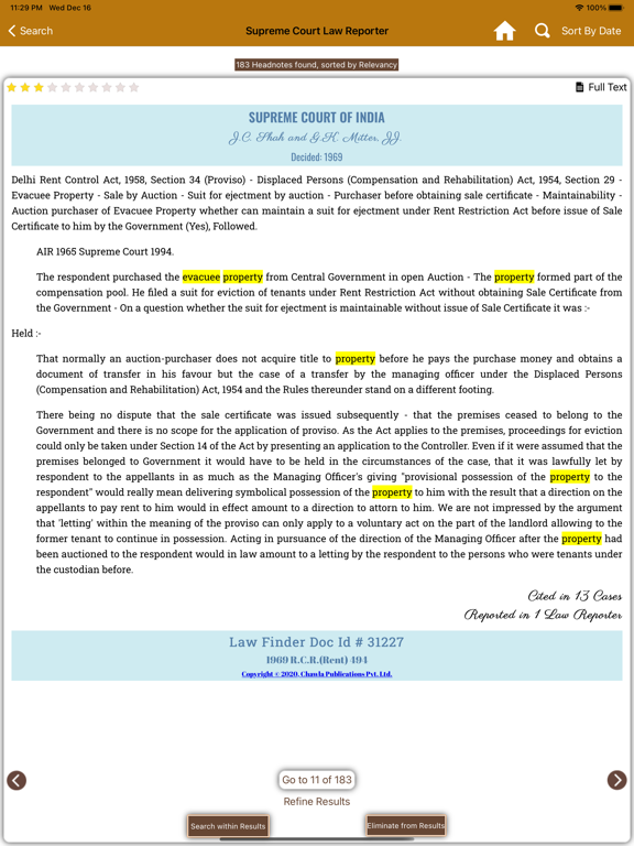 Screenshot #6 pour Supreme Court Law Reporter