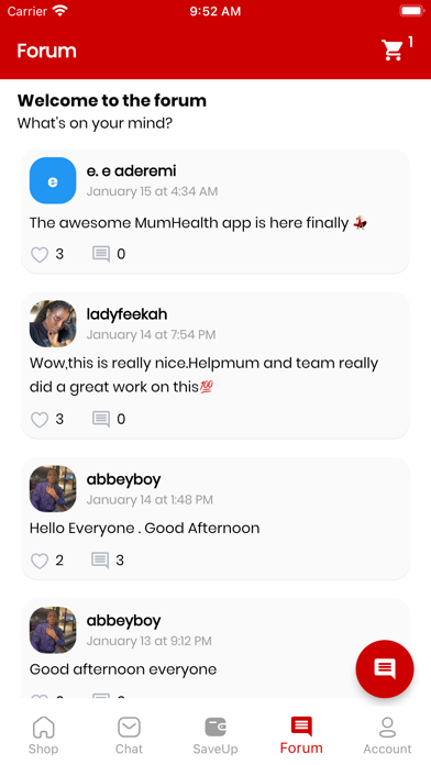 MumHealth Screenshot