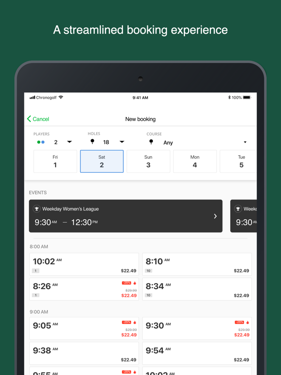 Dutcher Creek Golf Course iPad screenshot 1 - Sports app