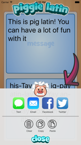 Piggie Latin screenshot