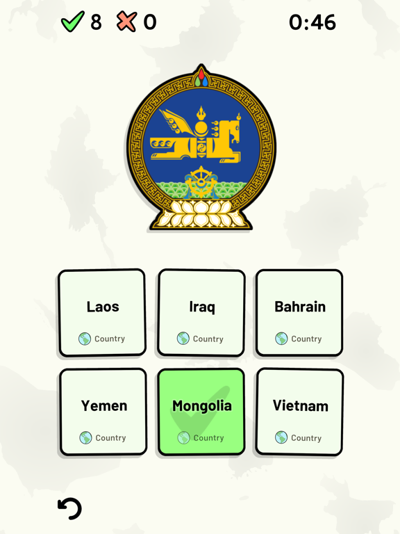 Countries of Asia Quiz iPad screenshot 7 - Education app