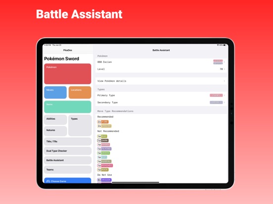 PikaDex - Dex for every game! iPad screenshot 4 - Reference app