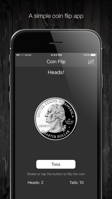 Coin Flip-Simple coin toss sim Screenshot