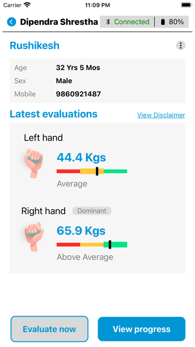 MSAT (Muscle Strength Tool) Screenshot