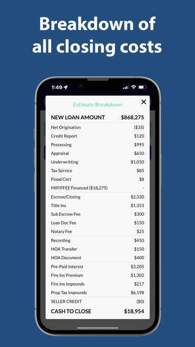 Buy A House Calc Screenshot